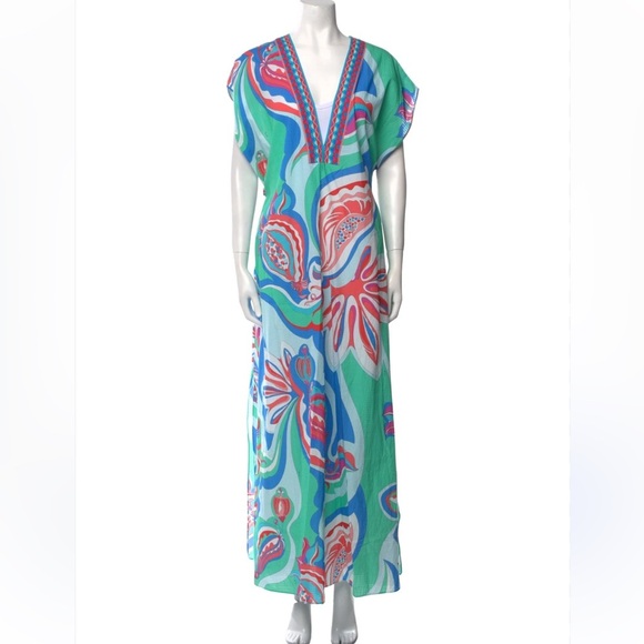 Emilio Pucci Printed Floral Maxi Dress 40 - Picture 1 of 12